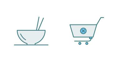 food and cancel order Icon vector