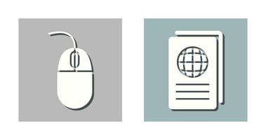 Mouse and Global Report Icon vector