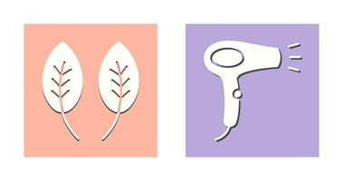 Herb and Hair removal Icon vector