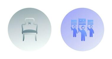 Seat and Campaign Icon vector