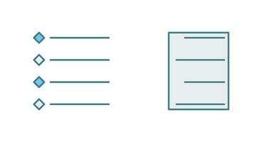 bulleted list and Right align  Icon vector