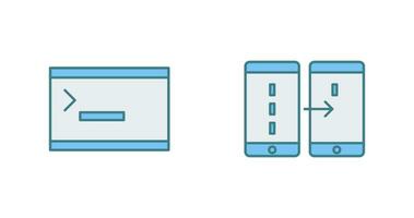 console and data transfer Icon vector