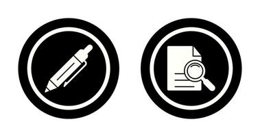 Pen and search Icon vector