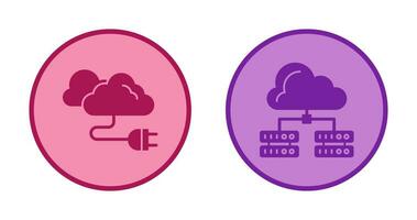 Cable and Server Icon vector