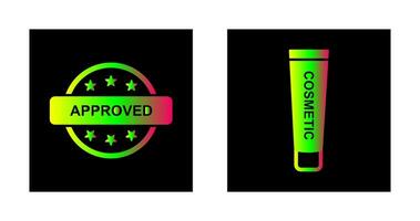 Approved and Creem Icon vector
