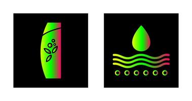 Natural and Moisture Icon vector