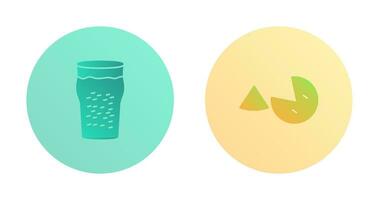 Pint of Beer and Pie Icon vector