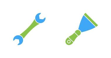 Spanner and Spatula Icon vector