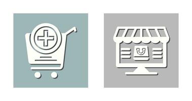 Add to Cart and Online Shopping Icon vector