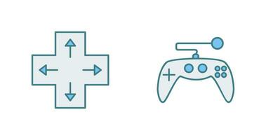 Direction Key and Gaming Control Icon vector