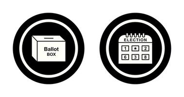 Ballot Box and Election day Icon vector