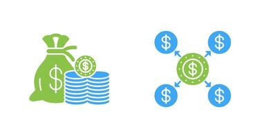 Saving and Distribution Icon vector