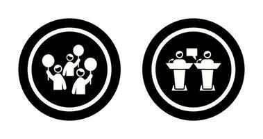 Protest and Debate Icon vector