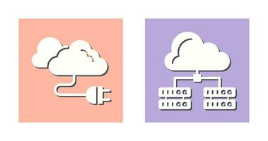 Cable and Server Icon vector