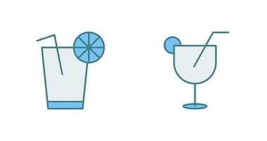 lemon juice and drinks Icon vector