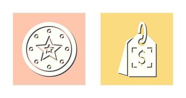 Recommended and Price Tag Icon vector