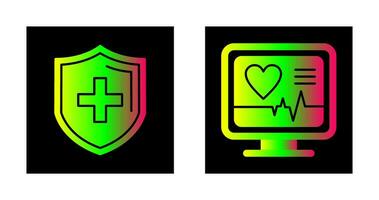 Protection and Plus Icon vector