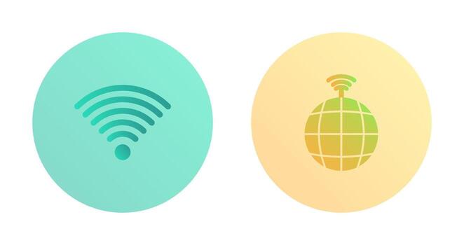 Signal on User and global Signals Icon vector