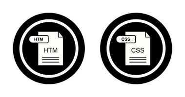 htm y css icono vector