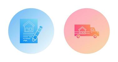 Contract and Delivery Icon vector