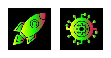 Launch and Progress Icon vector