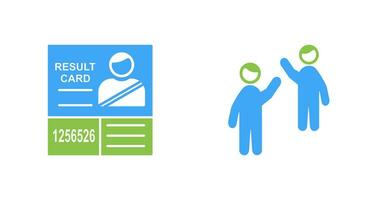 Candidate Results and Waing to people Icon vector
