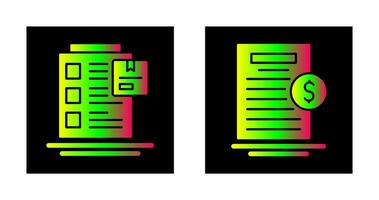 Order List and Your Bill Icon vector