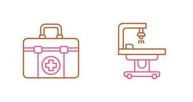 First Aid Kit and operating Room Icon vector