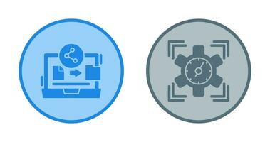 File Share and SEO Performance Icon vector