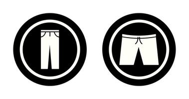 Pants and Shorts  Icon vector