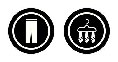 Trousers and Three Ties Icon vector