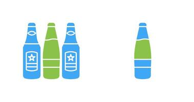 cerveza botellas y alcohol icono vector