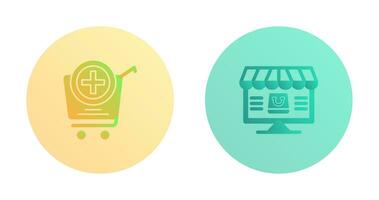 Add to Cart and Online Shopping Icon vector