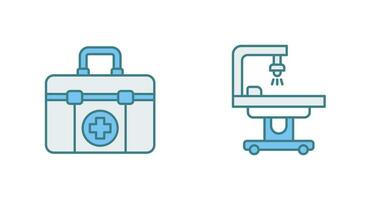 First Aid Kit and operating Room Icon vector