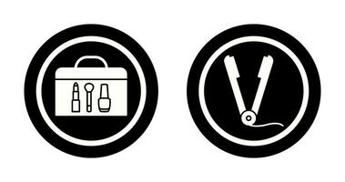 Cosmetics and Straightener Icon vector