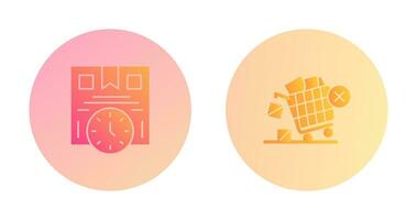 Time is Money and Offer End Icon vector