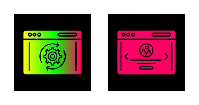 Recovery and Web Page Icon vector