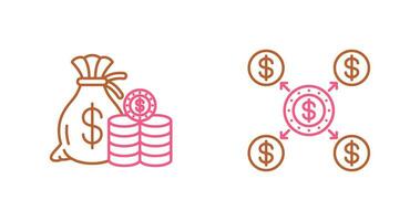 Saving and Distribution Icon vector