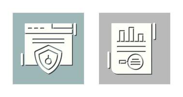 Web Security and Market Research Icon vector