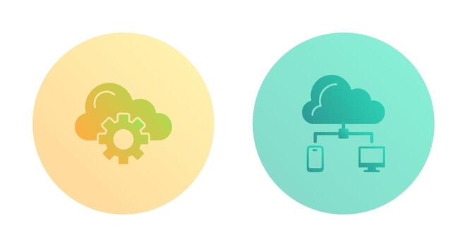 Cloud Computing and Cloud  Icon vector