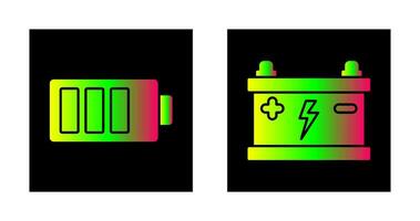 Charging and Accumulator Icon vector