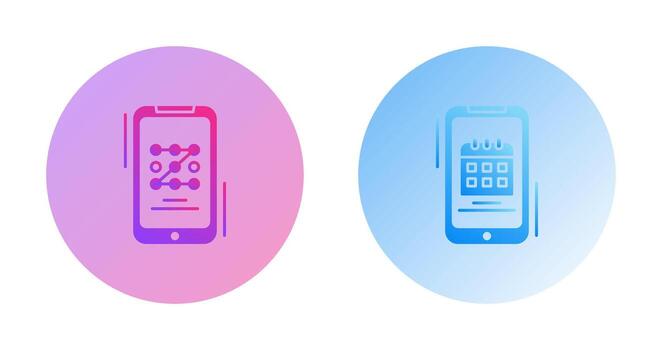 modelo código y calendario icono vector