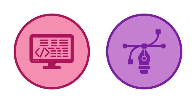 Coding and Vector Icon