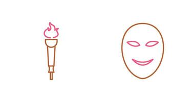 Museum Torch and Ancient Icon vector