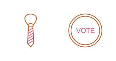 Tie and Vote Link Icon vector