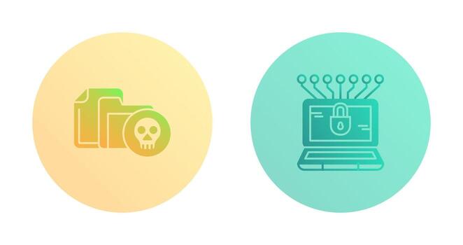 Infected File and Money Hacking Icon vector