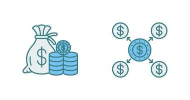 Saving and Distribution Icon vector