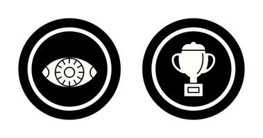 Vision and trophy Icon vector