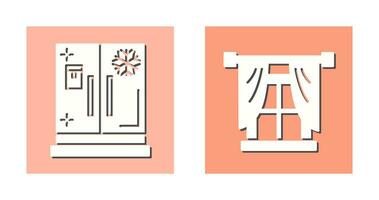 Window and Fridge Icon vector