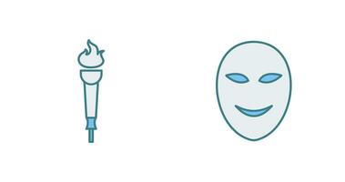 Museum Torch and Ancient Icon vector